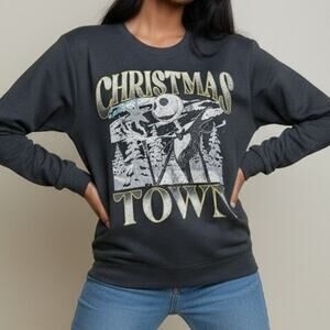 Nightmare Before Christmas Jack Skellington Christmas Town Sweatshirt Youth 14